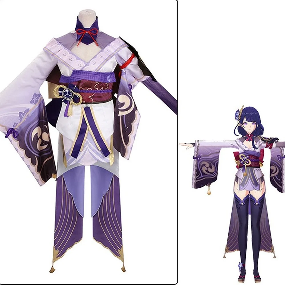 Game Genshin Impact Cosplay Costume Raiden Shogun Baal Suit Outfit