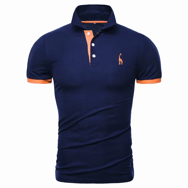 4 Pcs Set Men Polo Solid Casual Short Sleeve Cotton Polo Shirt Men Fashion Slim Fit Polos Men US Size S-XXL