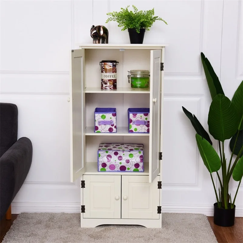 Kitchen Antique Wood Accent Storage Cabinet Organizer Shelf With Adjustable Shelves Home Decor HW56627 Kitchen Antique Wood Accent Storage Cabinet Organizer Shelf With Adjustable Shelves Home Decor HW56627