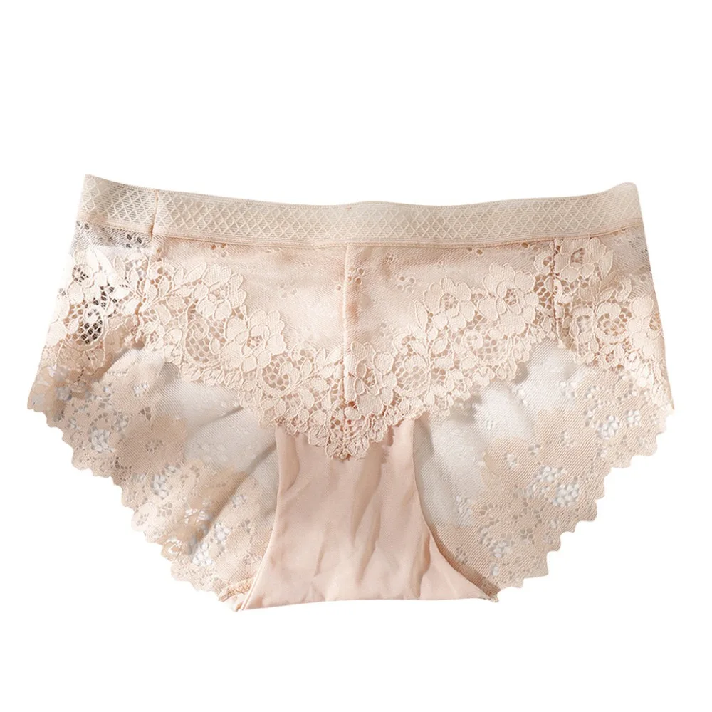Women's breathable briefs underwear ladies panties sexy lace high stretch ice silk underwear underwear 20N5 (8)