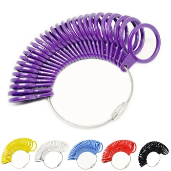 

2020 Metal Ring Ruler Set Jewelry Size Measuring Tool Ring Size Measurer Adjuster Ring Size Basic Jewelry Fashion Jewelry Tool