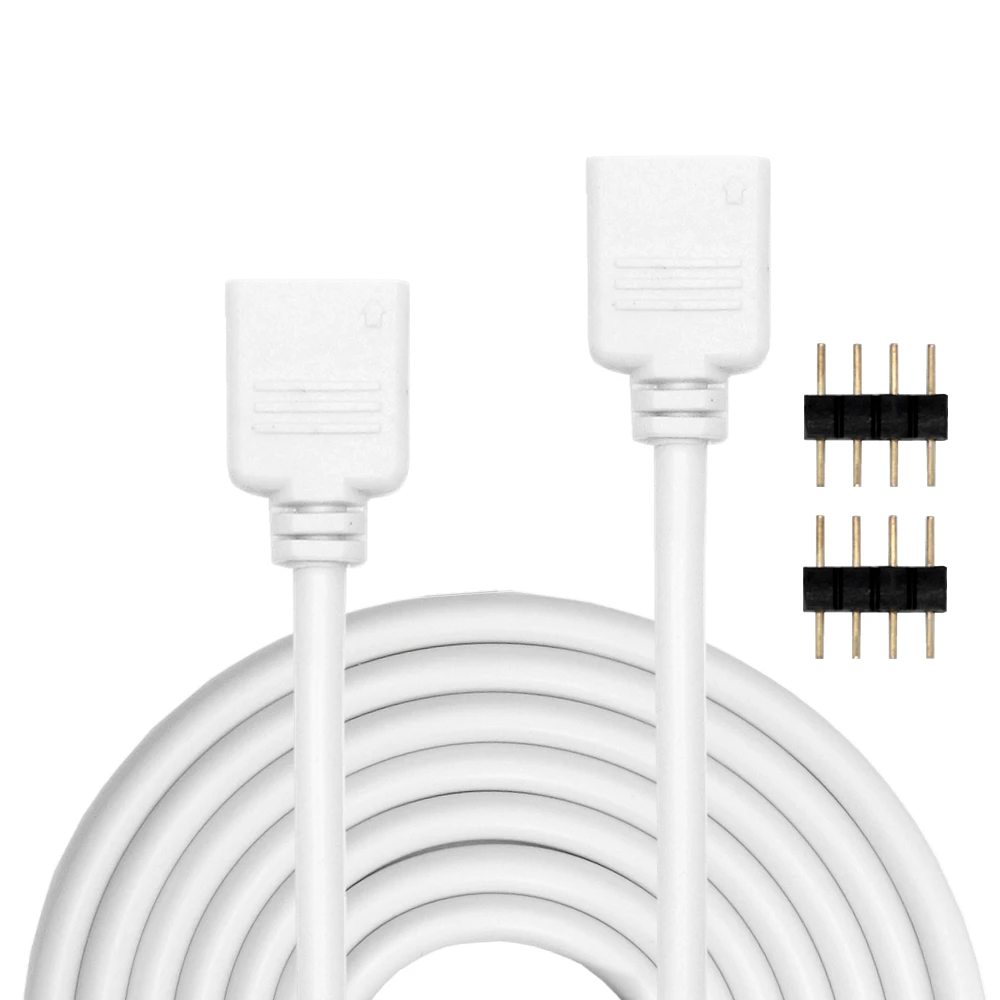 4 PIN RGB светодиодный разъем кабель-удлинитель шнура провода + 4pin разъемы 1 м 2 5 10 30 см