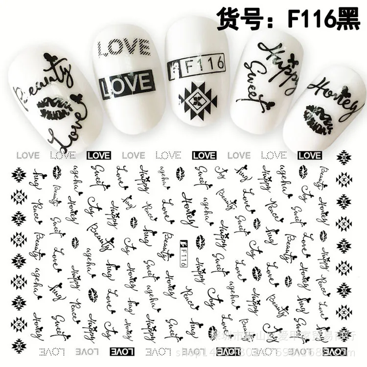 

Morixi nail art sticker ultra thin foils gold gilding Handwritten letters for manicure decoration back glue nail decals JM004