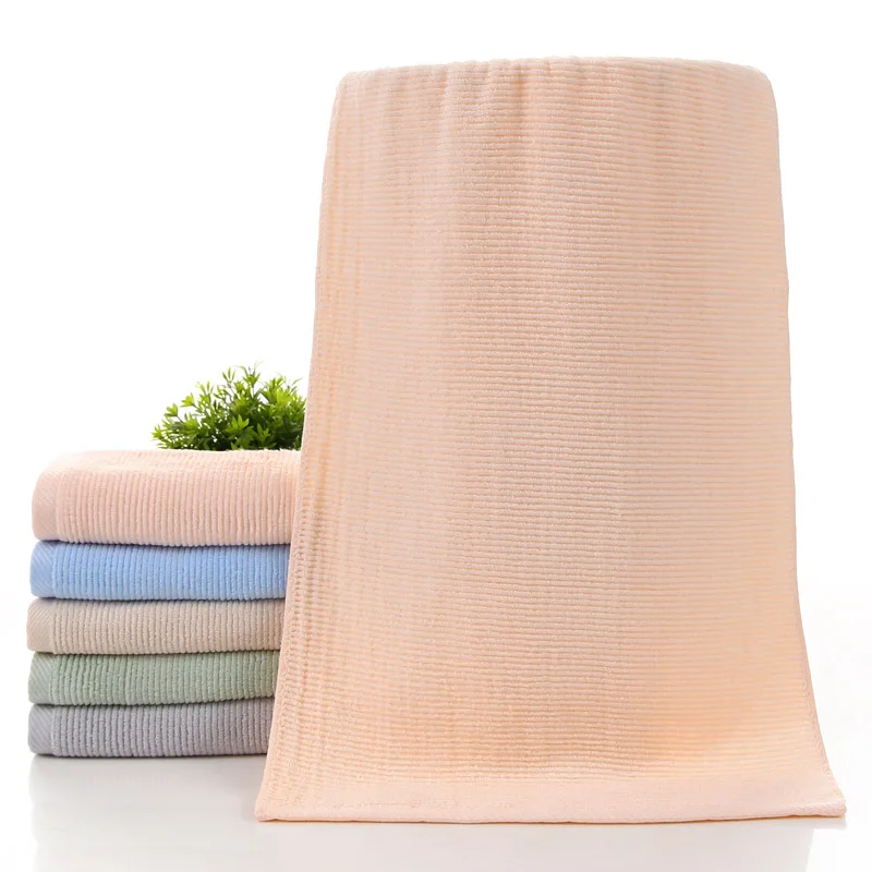 Бамбуковое волокно полотенце производитель горизонтальные полосы волна простой подарок полотенце супер магазин для обработки пользовательского логотипа
