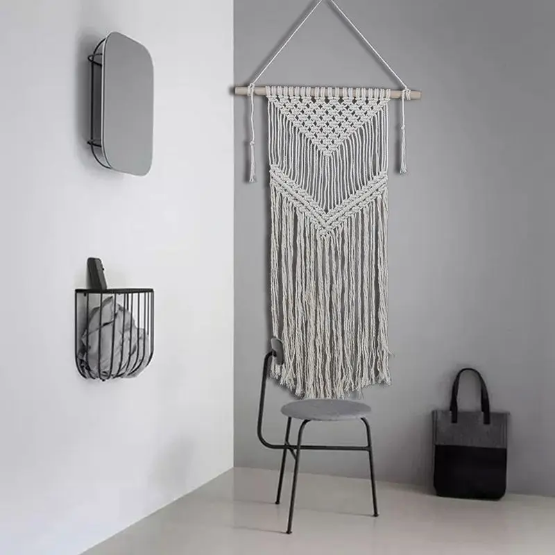 Макраме Wall Art ручной работы хлопок настенный гобелен