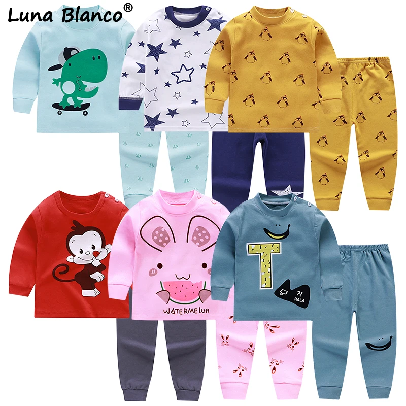 Pyjama Bebe Unisex 6M 5T Clothes Girl Underwear Set Boy Babies Home Pajamas Baby Clothing