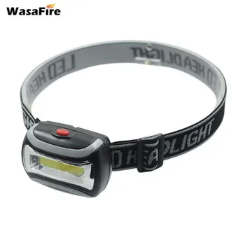 

Wasafire Mini COB Led Head Light Frontal Flashlight 3 Modes Waterproof Running Headlamp For Camping Hunting By 3*AAA Battery