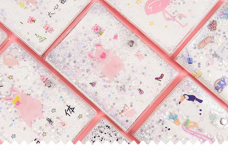 Loveиз 1 шт. Kawaii ПВХ планировщик книга жидкий зыбучий песок журнал мультфильм милый дневник исследование тетрадь Канцелярские принадлежности для девочек