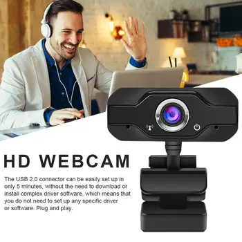 

Universal Full HD 1080P Mini Webcam Computer PC Webcam WebCamera Rotatable Camera for Live Broadcast Video Conference Work