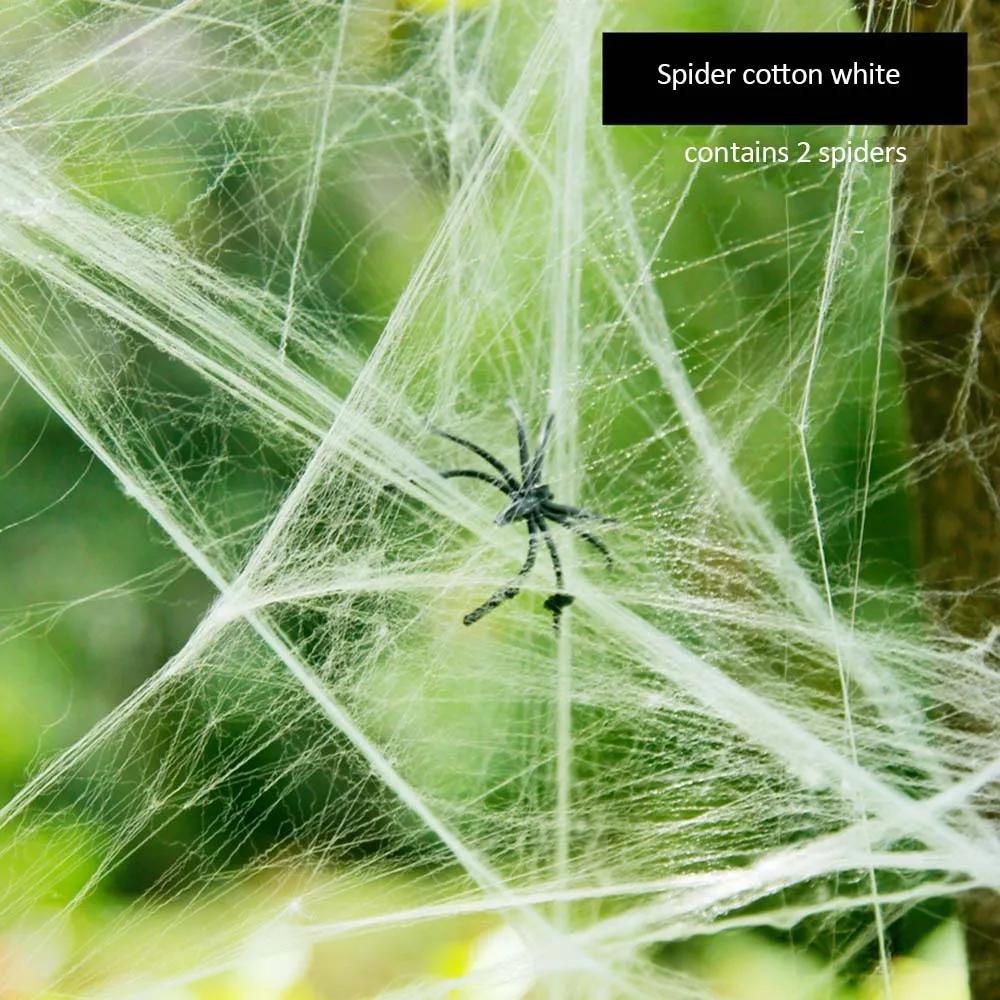 Halloween Spider Web Decoration Props KTV Spider Silk Festival Decorations Scary Party Scene Props For Bar Haunted House 20