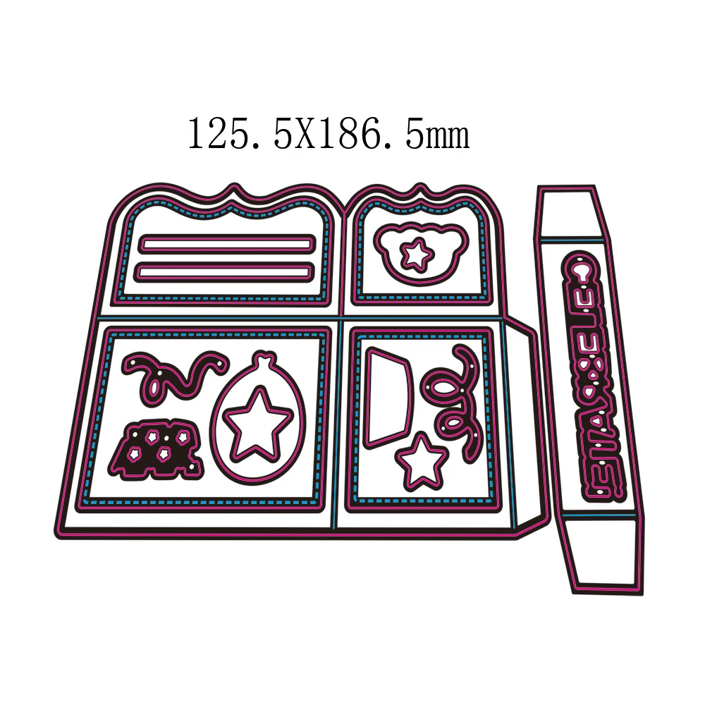 Металлические штампы для празднования Рождества и нового года самостоятельного