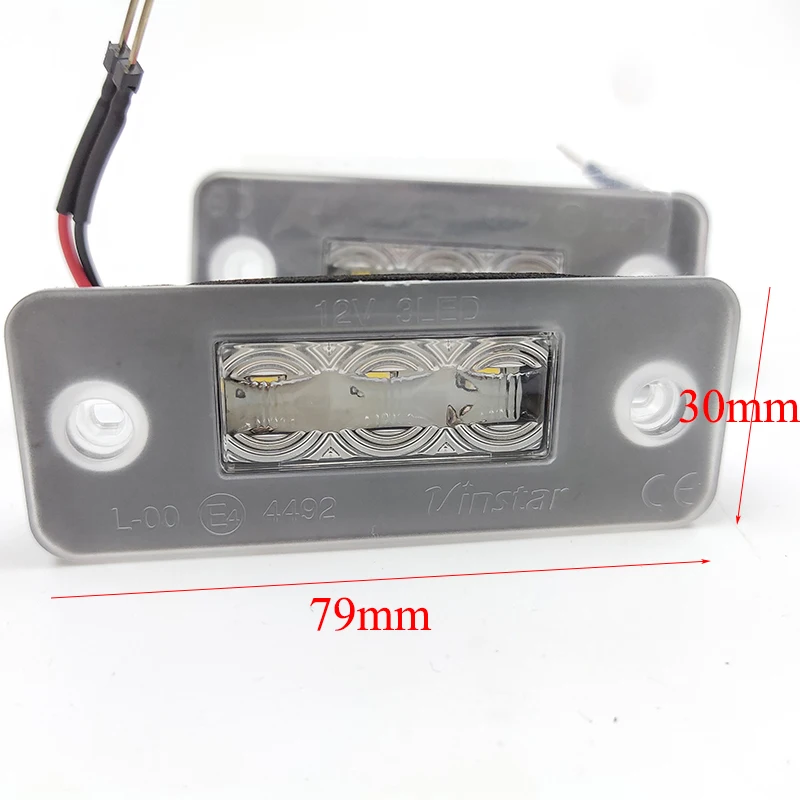 Комплект из 2 предметов белый 3W 3 SMD Led номерной знак светильник лампы подсветки