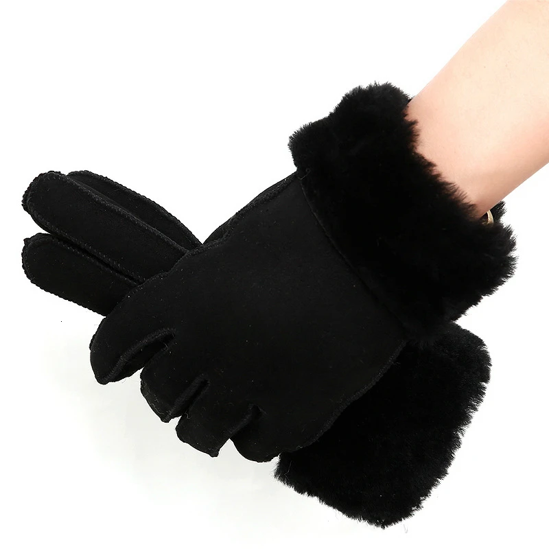 Полный палец перчатки женские утепленные теплые варежки женские зимние уличные спортивные перчатки Новые Модные Разноцветные флисовые варежки
