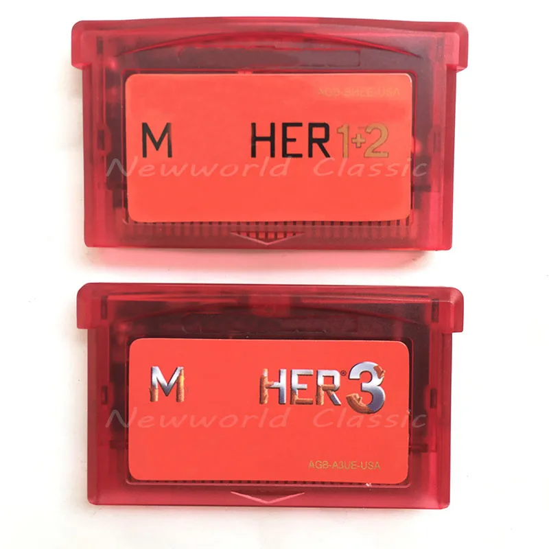 Mher 1 + 2 3 на английском языке Для 32-битной видеоигры картридж консоль карта ручной