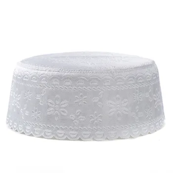Muslim Prayer Hats for Men Arab Embroidery Headscarf India Cap Islam Men's Arabic Muslim Ramadan Jewish Kippah Homme Hat