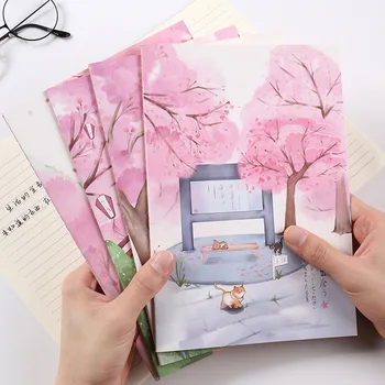 

B5 notebook 16K animal Diary Notebook Kawaii Cartoon Notepad Hard Cover memo Time Organizer friend Kids stationery gift