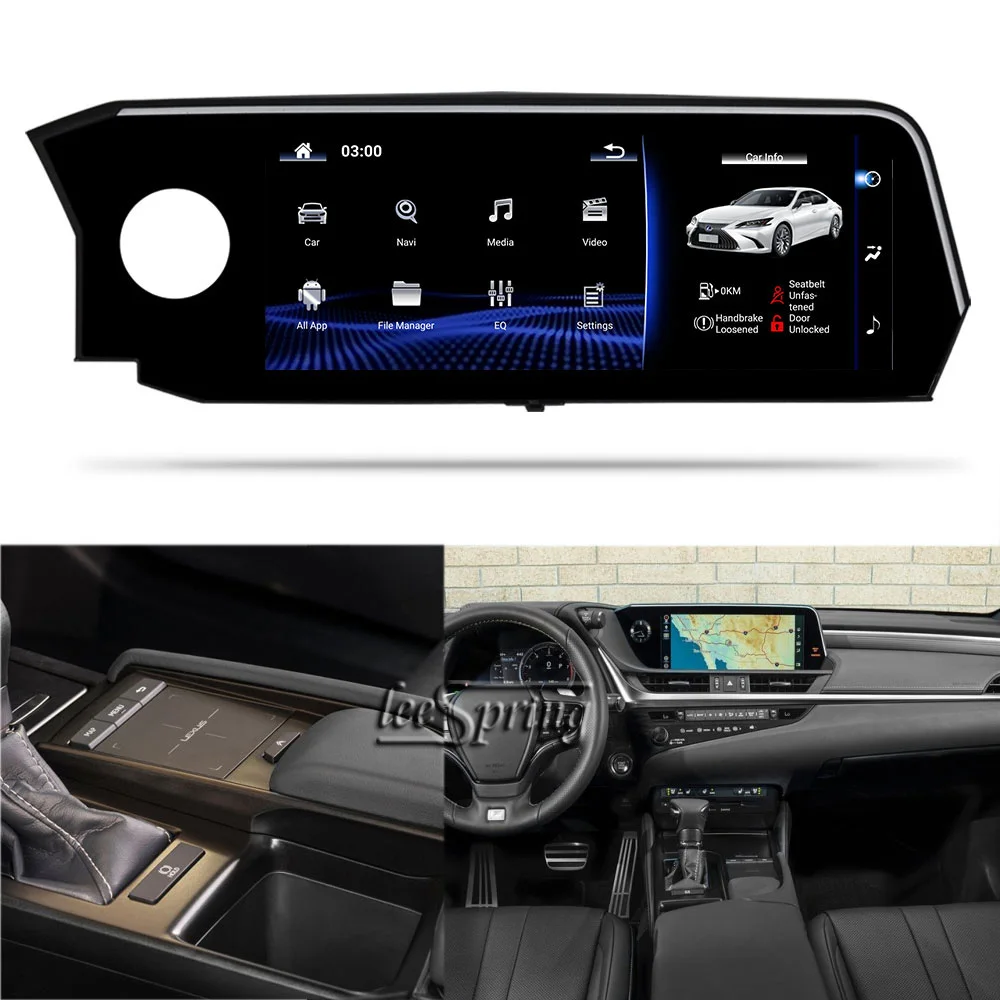 Автомобильный мультимедийный проигрыватель 12 3 дюйма для LEXUS ES GPS-навигация (2018