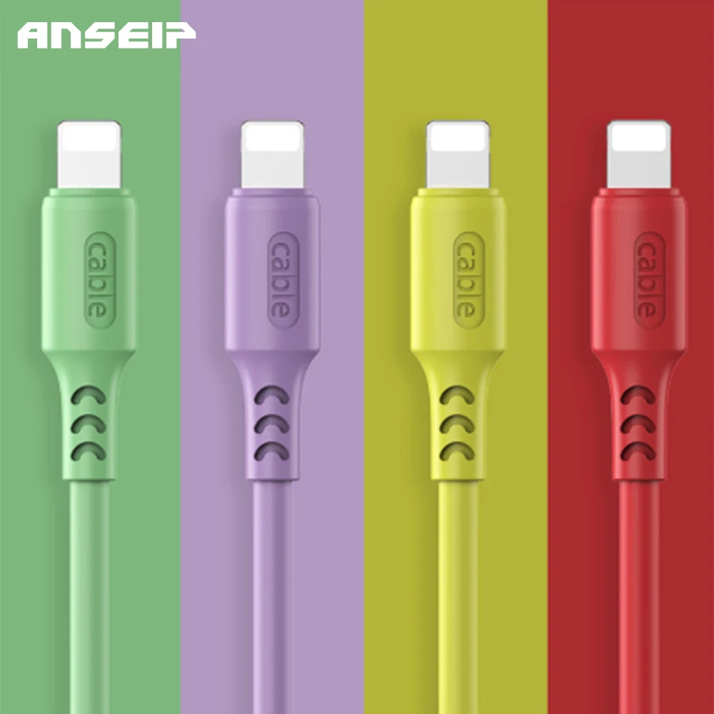 Зарядный usb кабель ANSEIP для iPhone XR X Xs 11 Pro Max iPad с функцией быстрой зарядки|Кабели