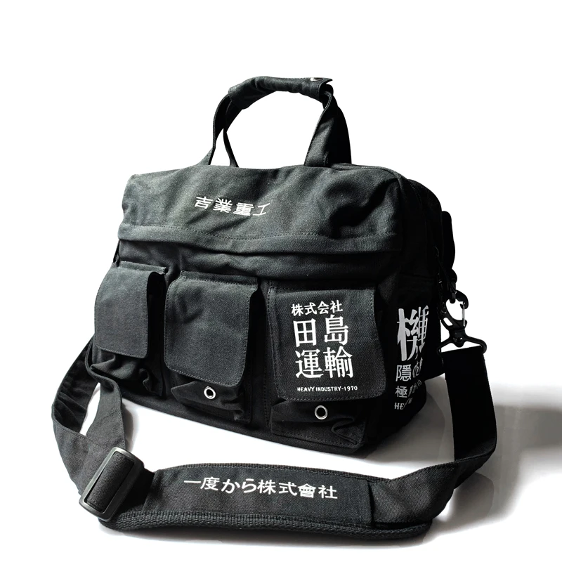 Мужская сумка в стиле хип-хоп - Цвет: black