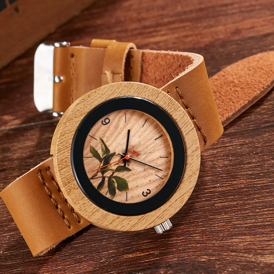 Часы с имитацией дерева в виде цветка, мужские женские наручные часы, имитация деревянных часов, восьмиугольник, акриловый чехол, коричневые наручные часы для влюбленных, Reloj Uhr
