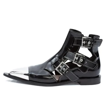 

YECHNE Real Learn Women Sandals Lairs Women Sexy Shoes Sound bangles Walking Tones Women Sandals Sheep Leather Shoes