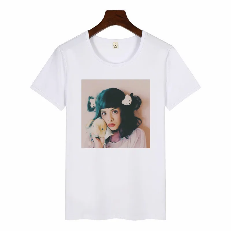 Cry Baby, Мелани Мартинес, модные топы, футболки, футболка, Женская Повседневная футболка с круглым вырезом, забавная, Harajuku, эстетическая женская футболка - Цвет: p1411I-white