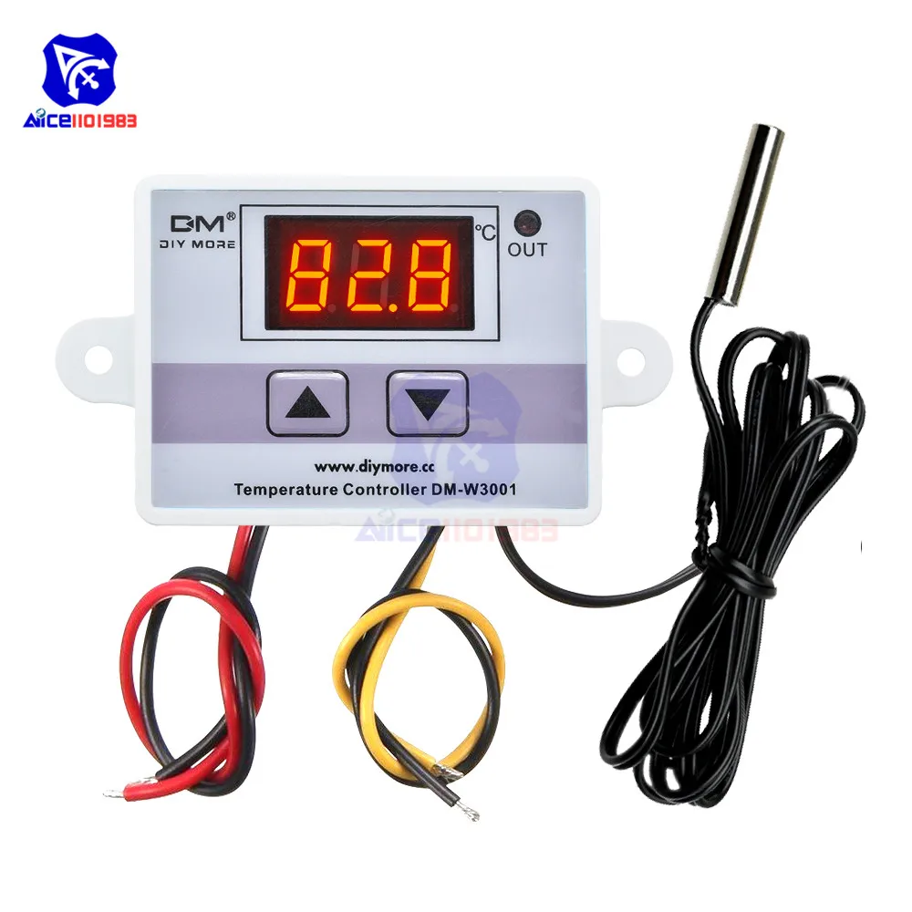 DM-W3001 220V 10A Digital LED Temperature Controller Thermostat Switch Probe