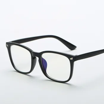 Fashion unisex Square glasses plain glasses full frame glasses for men and women radiation protection Optical glasses 1