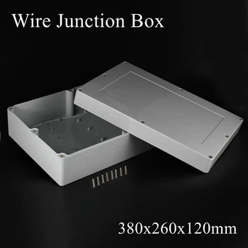 

380x260x120mm ABS IP65 Waterproof Plastic Wire Junction Box Distribution Enclosure Project Case Electronic Terminal Instrument