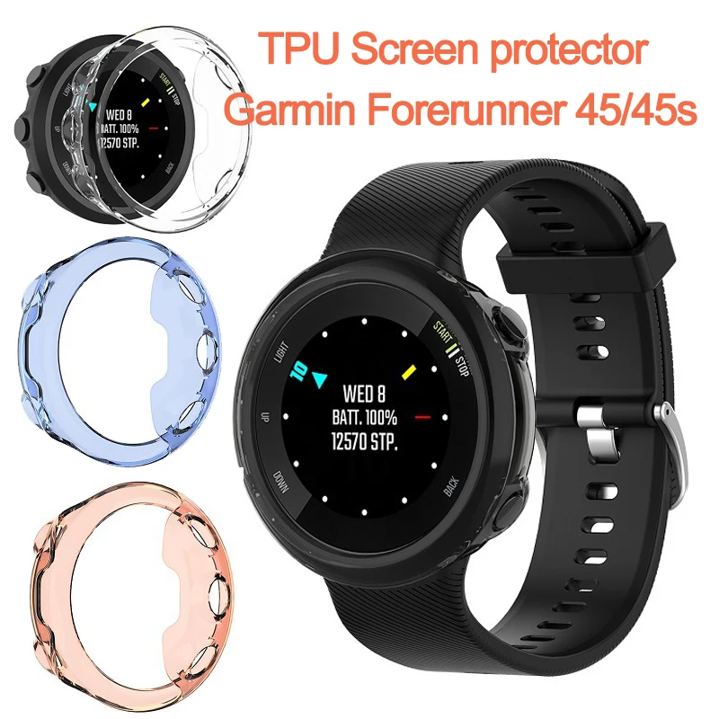 ТПУ для Garmin Forerunner 45/45s защитный чехол экрана 245/245M защитные Смарт-часы | Наручные