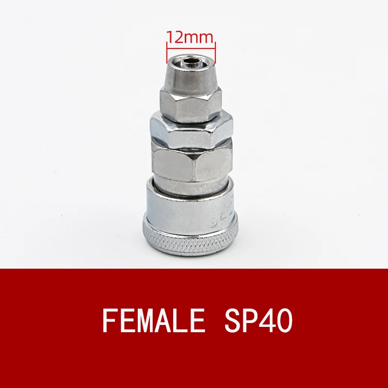 SP40 10 шт. Пневматический фитинг Быстрый нажимной разъем высокого давления муфта работа на воздушный Штепсель компрессора разъем высокое качество - Цвет: SP40