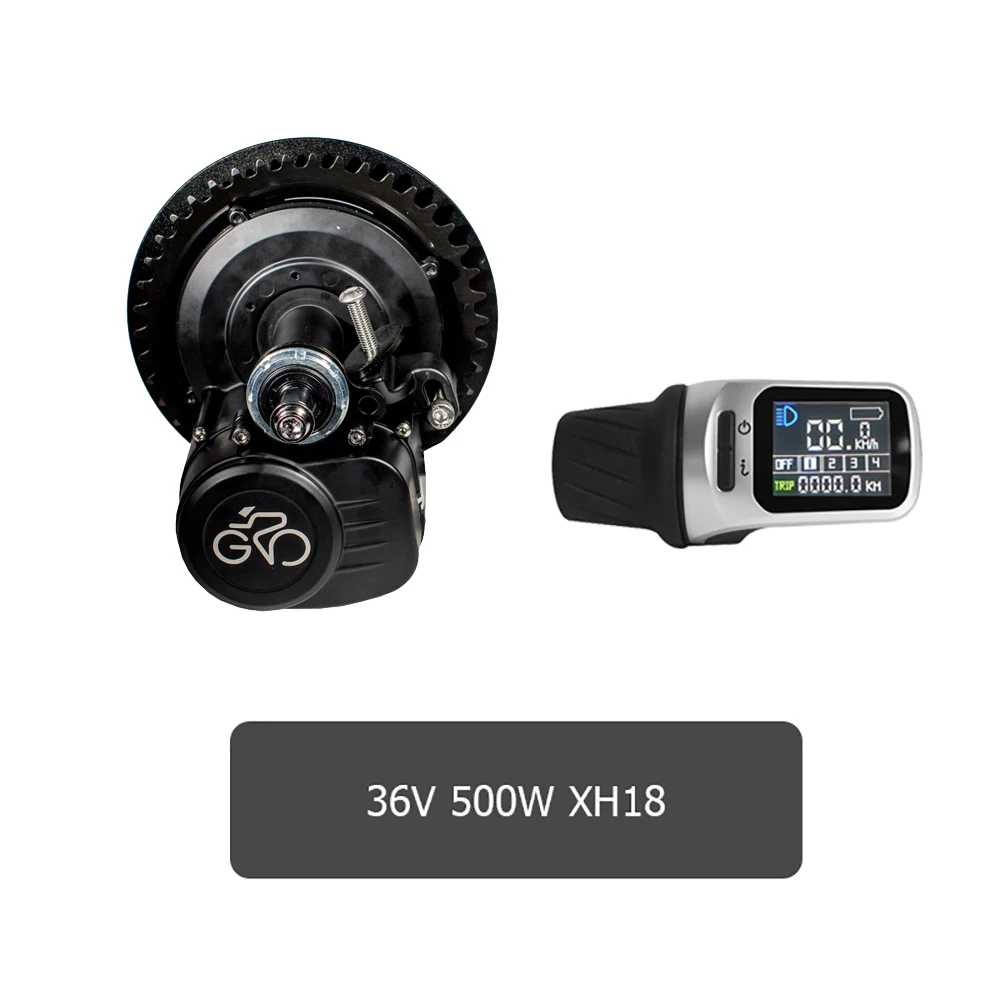 36v500w XH18 TSDZ-2 Tongsheng 250 Вт 350 Вт 500 Вт Электрический велосипед EBIKE Mid Drive Motor Kit с XH18 светильник с датчиком крутящего момента - Цвет: 36v500w XH18