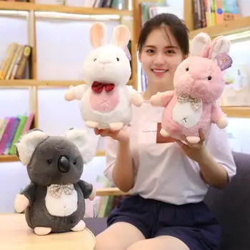 

1pc 20/28cm Lovely Plush Toy Soft Stuffed Cartoon Animal Koala/Rabbit/Marmot/penguin Doll Kid Ornament Christmas Gift