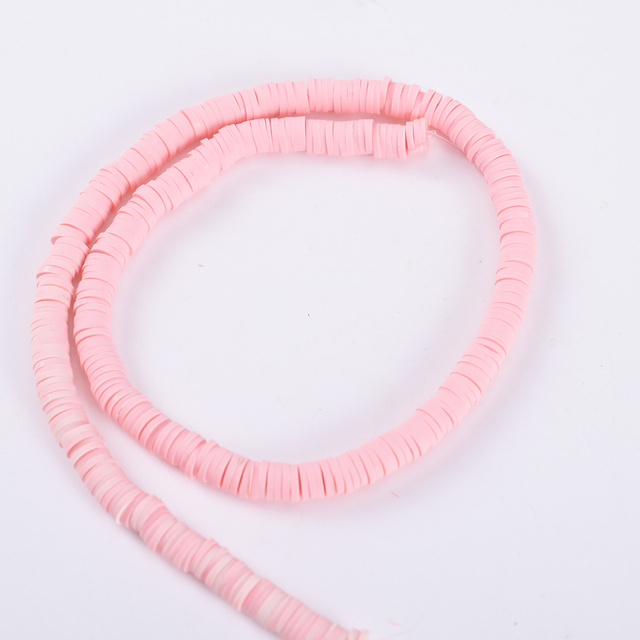 30 Colors 6mm Recyclable Polymer Clay Disc Spacer Beads Necklace Bracelet Handmade Loose Charms Beads For Jewelry Making