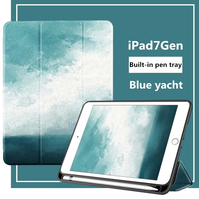 Тонкий умный чехол для iPad 10 2 2019 мягкая задняя крышка из ТПУ Apple 7 го поколения A2200