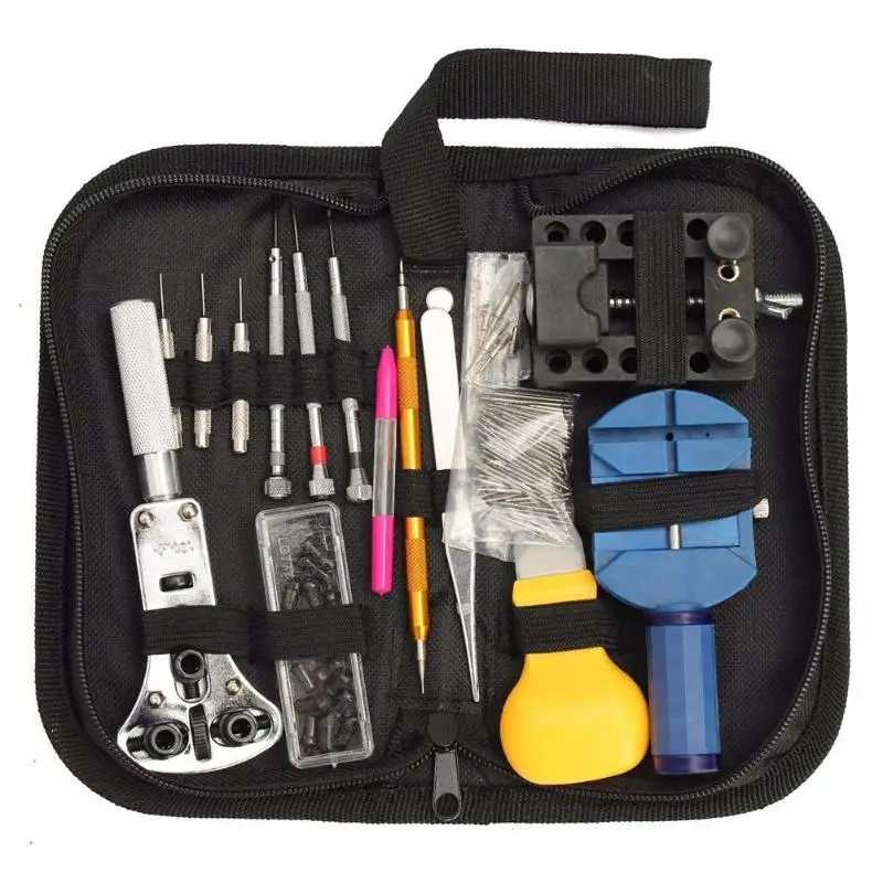 

144Pcs Watch Tools Watch Opener Remover Spring Bar Repair Pry Screwdriver Clock Hand Repair Tool Kit Watchmaker Tools