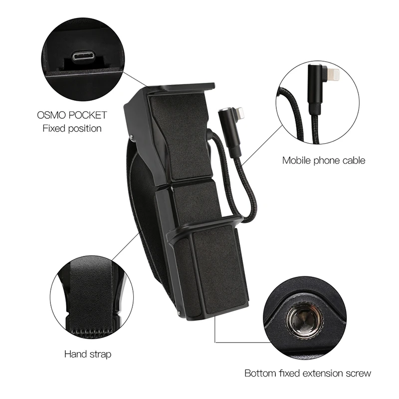 Палка для селфи Кронштейн для мобильного телефона крепление с USB адаптер преобразования телефона для dji osmo Карманная камера карданный