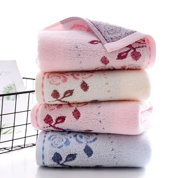 

Rose Florid Pure Cotton Towel Thickened 110 Grams 32 Unit Jacquard Face Wash Towel Shopping Mall/shopping Centers Present Towel
