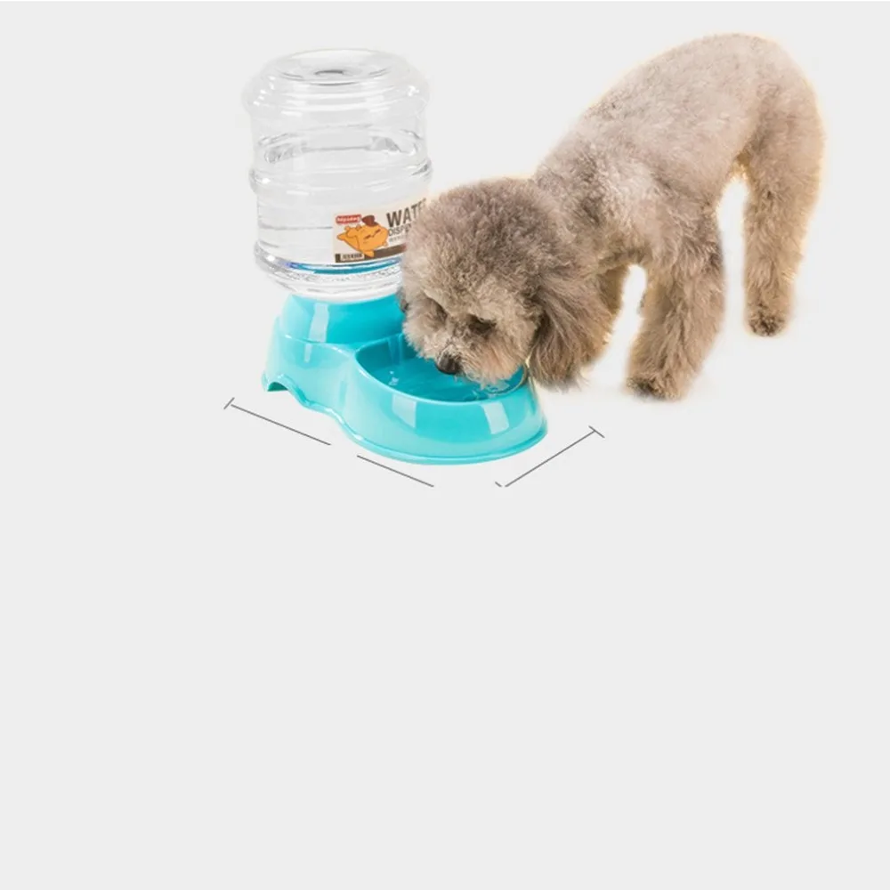 1 шт. Pet 3.8L автоматический питьевой фонтан Teddy cat диспенсер для воды для хранения зерна баррель кормушка для собак синий