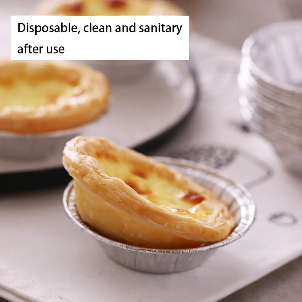 Лидер продаж! 100 шт. одноразовая алюминиевая фольга для выпечки печенья кексов