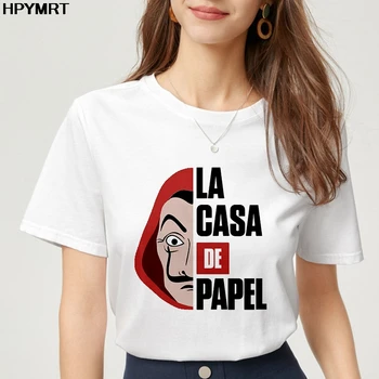 

2020 new summer La Casa De Papel Women Tshirt The House of Paper Funny T Shirt Money Heist women casual t-shirt femme clothing