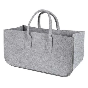 

Firewood Carrier Tote Bag Logs Fireplace Basket Holder With Padded Handles Felt Home Crafts Storage Organization