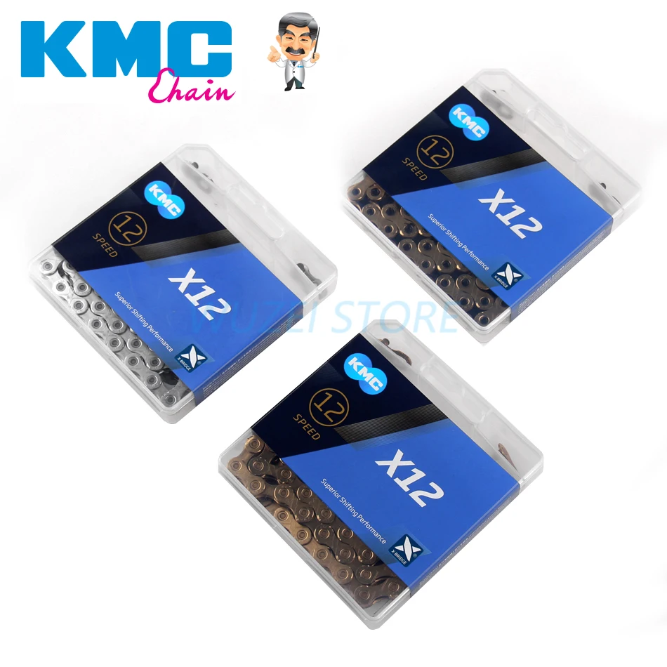 KMC X12 велосипедная цепь 116л горный велосипед 12 Скоростей золотой серебряный