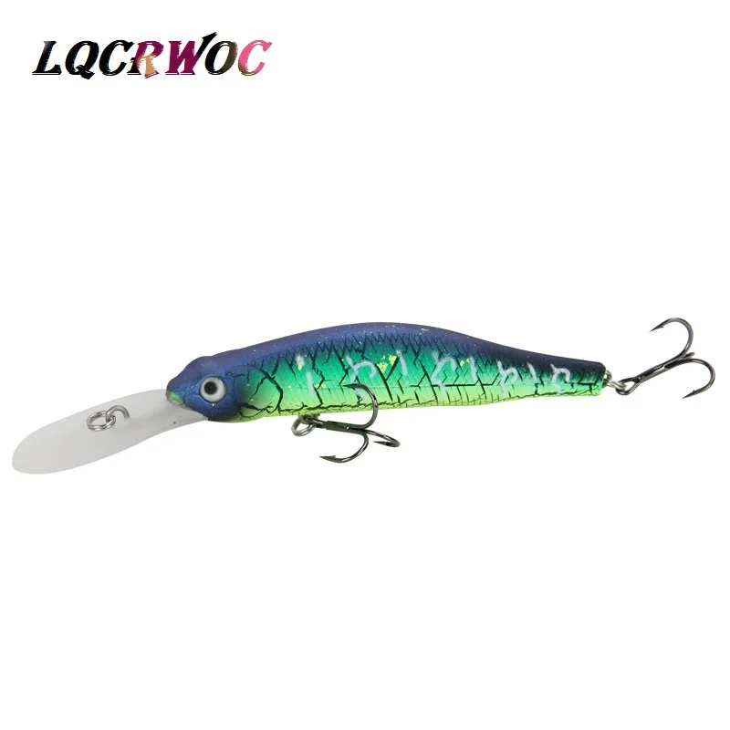 Новый Minnow 12 см 7g глубокое погружение для рыболовная приманка воблер высокого