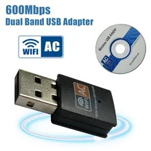 Беспроводной внешний ethernet 802.11ac ноутбук usb 2,4g и 5g Настольный wifi адаптер antena dongle lan Wi-Fi карта longo alcance