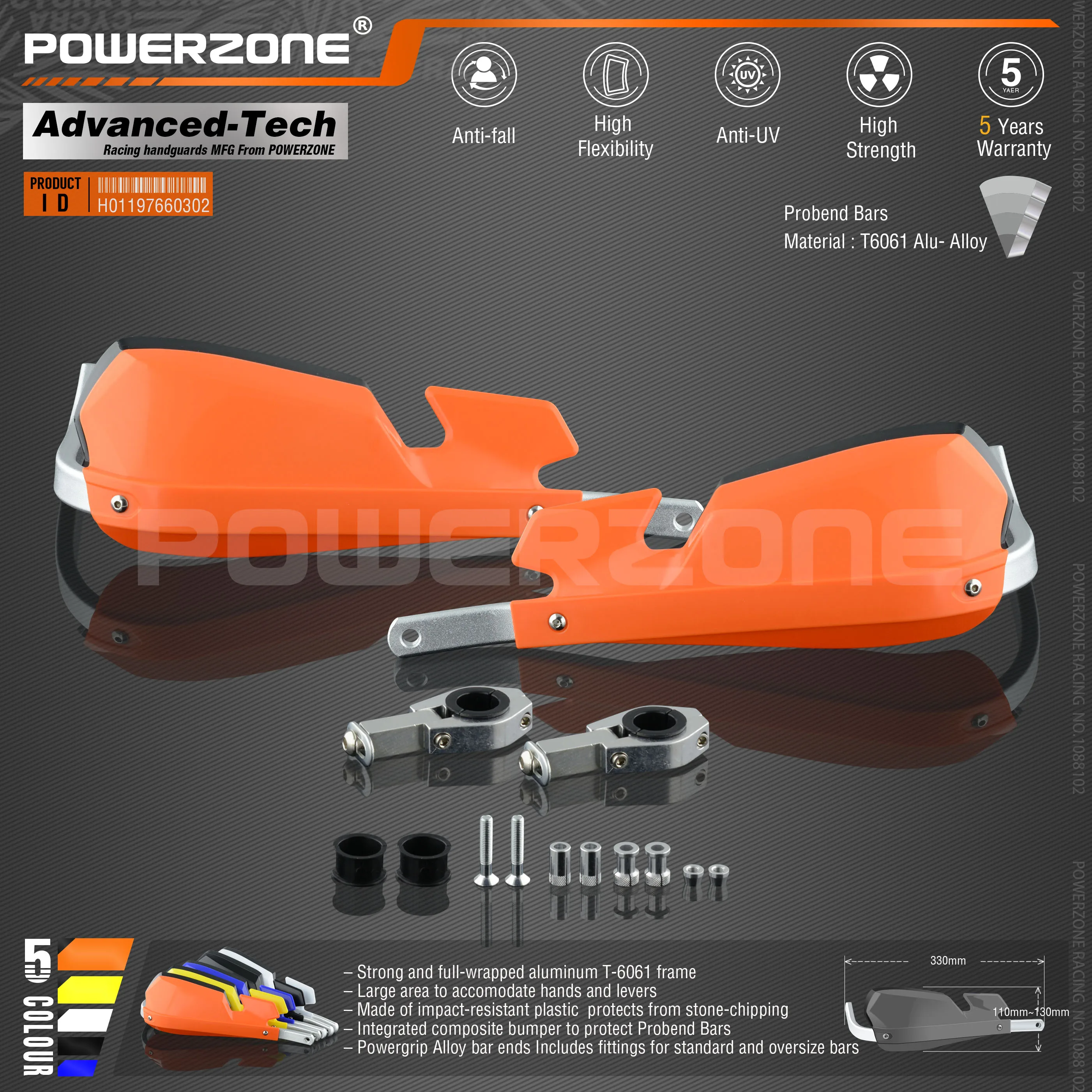 Powerzone PZ-Motect рукавицы для Honda KTM ADV EXC EnduroHusqvarna TE CRF WRF DRZ KLX Мотоцикл Байк ATV руль