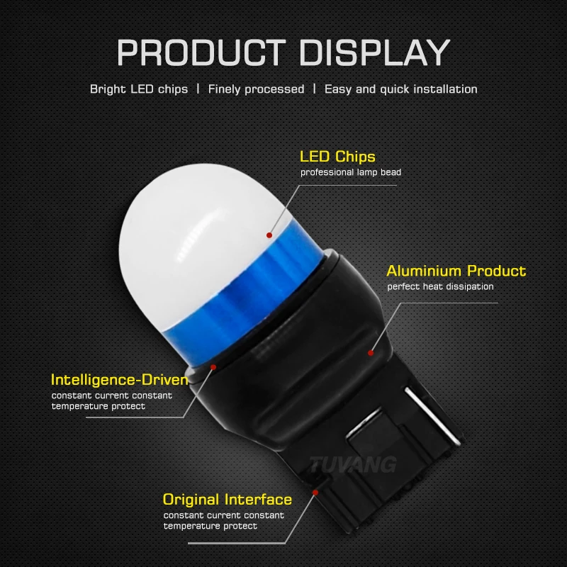 2x T20 7440 W21W 3030 светодиодный DRL обратный светильник резервный задний тормоз сигнальная Поворотная лампа светильник белый Янтарный красный