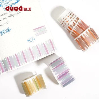 

Colorful Crayon Style 40mm Japanese Washi Tape DIY Scrapbook Paper Tape Decorative Masking Tapes School Office Supply