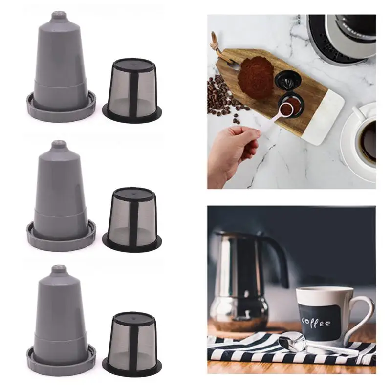 

9/3PCS Reusable Coffee Filters Coffee Capsules Pods K-cup Coffee Filter Compatible for Keurig