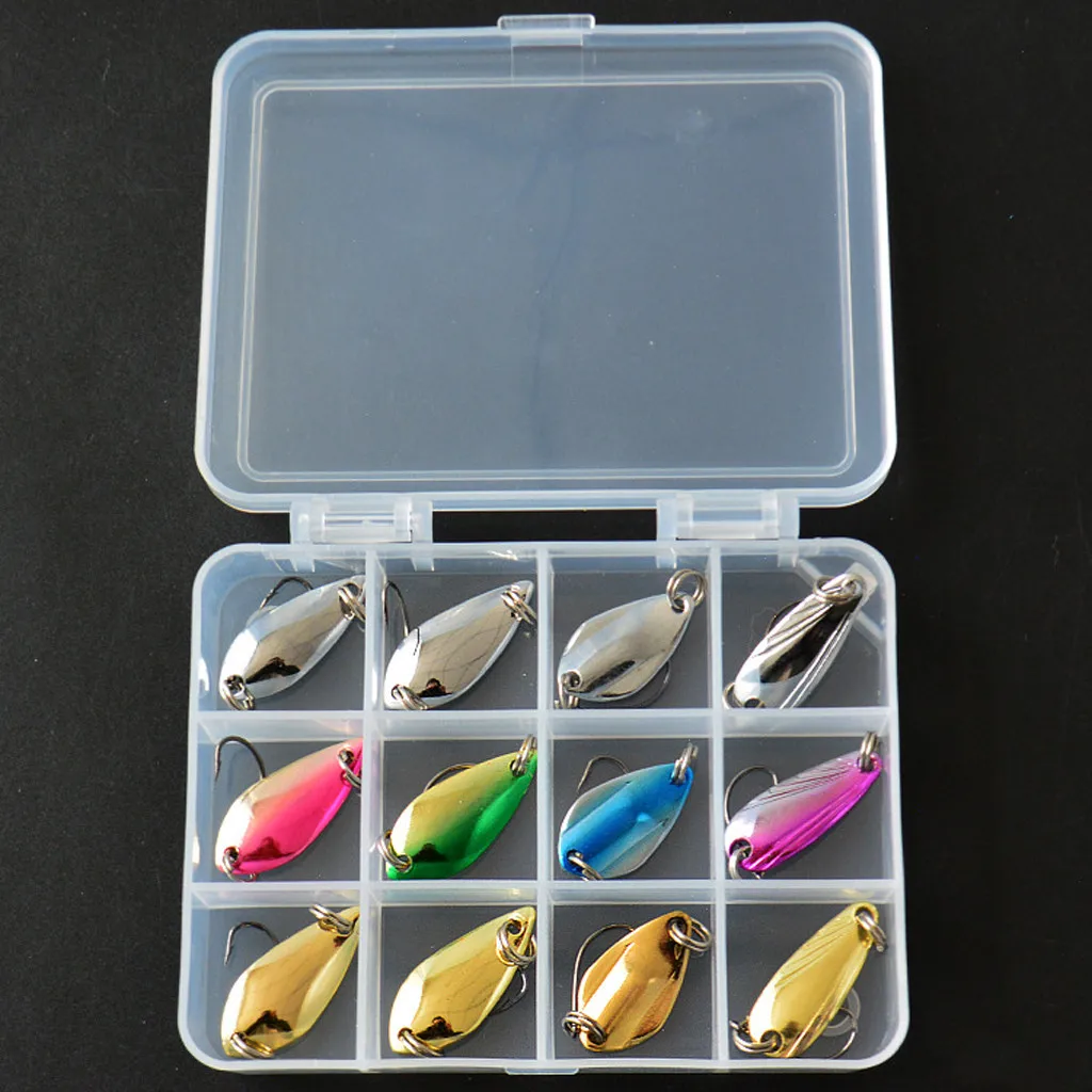 Isca de Pesca Iscas de Pesca Conjuntos de Silicone Iscas para a Pesca de Pesca Lantejoulas Atacar Artificiais Inducemen Senuelos 2021 12 Pçs - Set 4 Atacar Iscas de Pesca Artificiais Conjuntos de